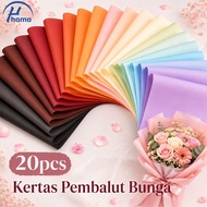 20pcs Kertas Pembalut Bunga 2 Tone Waterproof Flower Wrapping Paper Bouquet