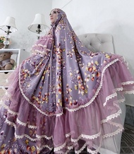 Mukena Kejora Armany Ori Dior Silk Twotone Mix Renda Tile Polos Free Tas Behel