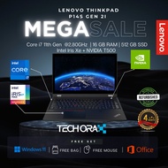 Lenovo ThinkPad P14s Gen 2i | Core i7 11th Gen  @2.80GHz  | 16 GB RAM | 512 GB SSD | MS Office 24 |