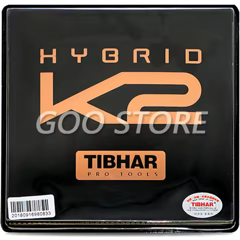TIBHAR HYBRID K2 Sticky Rubber German Hard Sponge Speed Spin Pips-in Table Tennis Rubber Ping Pong S