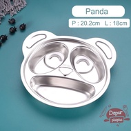Stainless Steel Children's Plate Stainless Steel 304 Bento Plate L