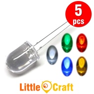 10MM Round Head Transparent LED (5pcs)