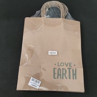 Paper bag OKEY love earth polos isi 10 paperbag kraft kantong kertas