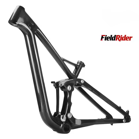 2026 NEW FieldRider Full Suspension MTB Frame Toray T1000 Carbon Fiber 2.48kg Ultra Light Disc Brake