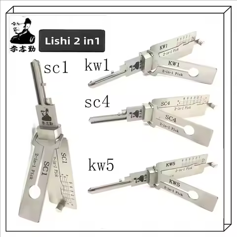 KW1 KW5 SC1 SC4 LISHI 2IN1 DIY Key locksmith tool for Home lock