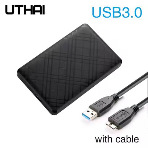 T43 External USB 3.0 Hard Drive Enclosure 2.5 Inch SATA II/III Support up to 6TB High-Speed Mobile H