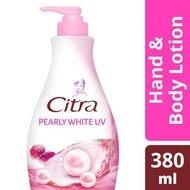 Citra Hand Body Lotion Pearly White Uv 380Ml Hand Body Lotion Citra Pompa