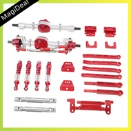 MagiDeal อุปกรณ์เสริมรถ RC อุปกรณ์รองรับแรงกระแทกอะไหล่อุปกรณ์เสริมโลหะแบบดึงคันชักดัดแปลงได้สำหรับ 