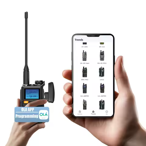 Bluetooth Walkie Talkie Programmer, App-Controlled Radio Frequency Writer, USB-C Rechargeable Adapte