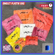 Singlet Bag / Plastik Tangkai / Tshirt Bag / Tshirt Beg 48 55 65 75 85 Harga Borong / Star Singlet Bag / Plastic Tangkai
