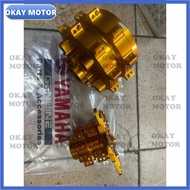 Yamaha Y15 Y15ZR Y16 Y16ZR ALLOY HUB SET CNC FRONT & REAR+ BEARING DEPAN BELAKANG gold sprint gantan