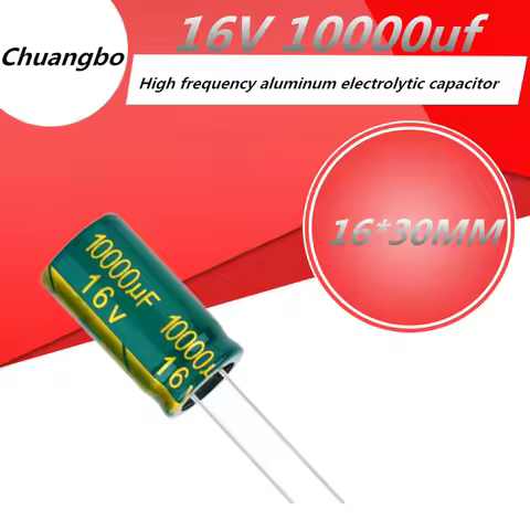 5pcs 16V10000UF 16V 10000UF 16 *30 Low ESR/Impedance high frequency aluminum electrolytic capacitor 