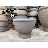 Sandstone Mortar 8 "(8 Inches) [Mortar With Pestle] Strong And Durable Orange