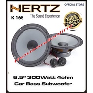 ORIGINAL HERTZ K165 300 WATT 6.5” 165MM UNO 2-WAY COMPONENTS KIT CAR AUDIO WOOFER