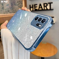 [NORVIK] Soft Casing for OPPO Reno 6Z 5G Clear Gradient Electroplating Phone Case Luxury Glitter Ski