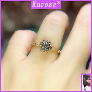 [GRA]Moissanite Open Ring Pt950 Platinum