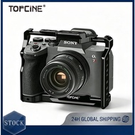 Topcine Camera Cage for Sony A7III A7IV A7RIII A7RII A7II A7 NATO Rail Camera Rig