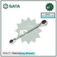 KUNCI RING 4 in 1- 46621 - 4 in 1 RATCHETING WRENCH 8X10X12X13 MM SATA