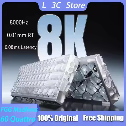 FGG Madlions MAD LIGHT 60 Quattro Magnetic Switch Gaming Keyboard Full Aluminum CNC 8KHz Polling 0.0