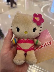 啡色黑皮Hello Kitty 夏威夷Bikini Hello Kitty掛件