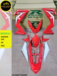 (STICKER TANAM/AIRBRUSH) RAPIDO COVER SET RS150R V1 WINNER 150 (8) RED