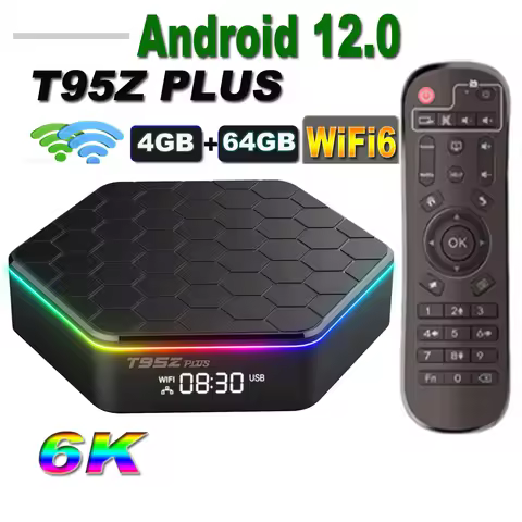 T95Z PLUS Android 12 TV BOX 4K Quad Core Allwinner H618 RAM 2GB 4GB ROM 64GB 32GB 16GB 2.4G 5G WIFI 