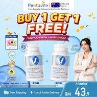【Amelia's Choice】[BUY 1 GET 1 FREE] Pentavite Men's Multi 2x30 Tablets | 20 Nutrients Halal for Ener