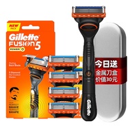 Gillette Gillette Gillette Hybrid Power Razor 5-Layer Blade 1 Blade Holder 1 Blade Micro-Vibration T