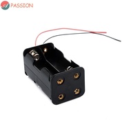 PASSION AA Battery Holder 6V Plastic 4 * AA Batteries Holder Case Case Box With Wire Leads Battery C
