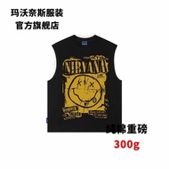 [Sleeveless Vest] Sleeveless Vest Waistcoat Sleeveless T-shirt Retro Vest Rock Vest Smiley Vest Loos