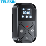 TELESIN รีโมทคอนโทรลไร้สายบลูทูธอัจฉริยะกันน้ำ GP-RMT-T10อะไหล่หน้าจอ LED ยาว80เมตรสำหรับ GoPro 10 9