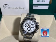 二手 Rolex Daytona 116500LN White 齊格 停產 亂碼 保養中 - 28watche