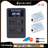 PALO LP-E8 Lp E8 Rechargeable Baery For Canon EOS 550D 600D 650D 700D X4 X5 X6i X7i T2i T3i T4i T5i DSLR LP-E8 Camera Ba