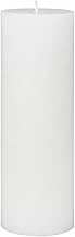 Zest Candle Pillar Candle, 3 by 9-Inch, White