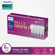 Philips Multipack 3+1 Cool Daylight LED Bulb 6Watt, 8Watt, 10 Watt, 12Watt