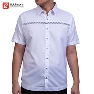 Obra ni Juan Slim Jack Fit Polo Barong - White (#2692)