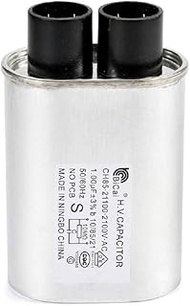 Microwave Oven High Voltage Capacitor 2100 VAC 1.00 MFD uF Universal Compatible and Replace for GE S