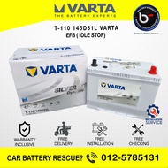 [ Installation Provided ] T110 / T-110 EFB / 145D31L Varta Silver Dynamic EFB Car Battery | cx5 lexu