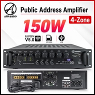 AmpAudio 150W Public Address Power Amplifier 4 Zone 70V 100V PA System 2U Rackmount
