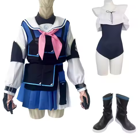 Anime Archive Tsukiyuki Miyako Swimsuit Dress Shoes Cosplay Costume boots Custom Made