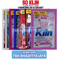 So Klin Cair Liquid Softergent 20ML 1 Renceng Isi 12 Sachet