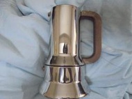ALESSI 9090 6人份 第一代 不生銹 經典 絕版 摩卡咖啡壺 (#121) 送萬用爐架