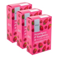 M&S Marks&Spencer Strawberry and Raspberry Tea 20 teabags