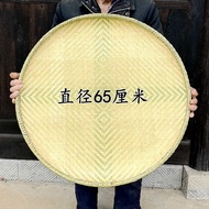 S/💎Bamboo Woven Bamboo Products Tray Household Non-Hole Household round Winnowing Fan Decorative Painting Dance Drying H