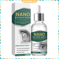 ✥Dilraba✥【In Stock】 Nano Eye Drops Serum 30ml Natural Nano Lubricant Eye Drops Relieve Eyes Fatigue 