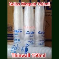 (25set)Gelas Merpati 150ml / Cup Merpati 150ml / Cup Puding 150ml Thinwall 150 ml