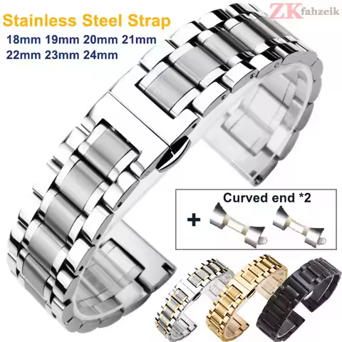 For Seiko Jubilee Bracelet Solid End Link Stainless Steel Band 18mm Oyster Strap Srpd Skx007/Skx009 