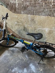 SOLAR 藍色摺疊單車