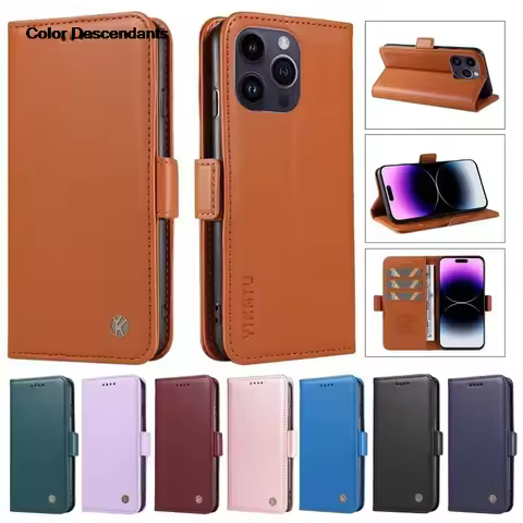Magnetic Flip Stand Phone Case For VIVO Y17S Y27 Y78 Plus 5G V29 Lite V27 Pro 5G Business Leather Wa