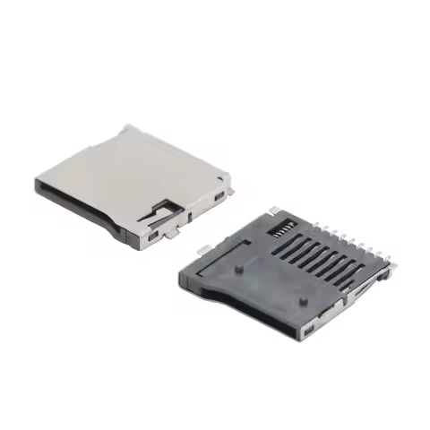 10PCS 9Pin Micro SD Card Slot Connectors TF Card Deck Fit for Phone Tablet Vehicle Navigation The Po